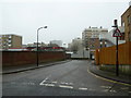 Looking from Back of the Walls over to the blocks of flats in  Orchard Lane