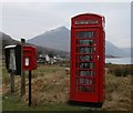 NG8457 : Telephone kiosk, Inveralligin by Becky Williamson