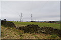 Line of pylons near Moorend