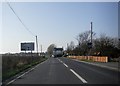 Sharp bend in the A588