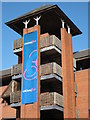 Stair tower on a multi-storey car park