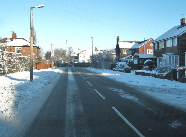 Langdale Road approaching the junction with Church Road