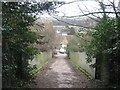 Bridleway bridge over the railway near Temple Ewell