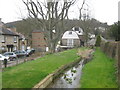 Mill Stream towards Temple Ewell Watermill