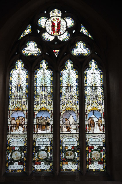 Scott stained glass window, Binton... © Philip Halling :: Geograph ...