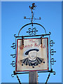 TQ6445 : The King's Head sign by Oast House Archive