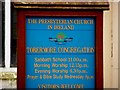 H8396 : Information board, Tobermore Congregation Church by Kenneth  Allen