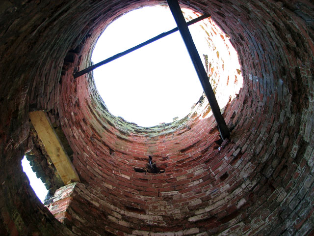 Reedham Marsh North Mill - view up the tower