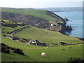 Looking down on Llangrannog