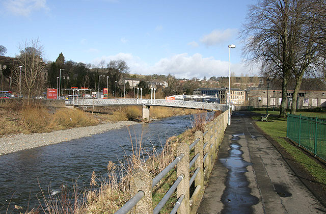 The River Teviot In Hawick © Walter Baxter Cc By Sa20 Geograph