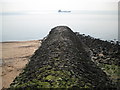 Canvey Island: A groyne at Thorney Bay