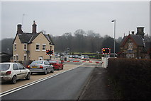 SO4579 : Level crossing, A49, Onibury by N Chadwick