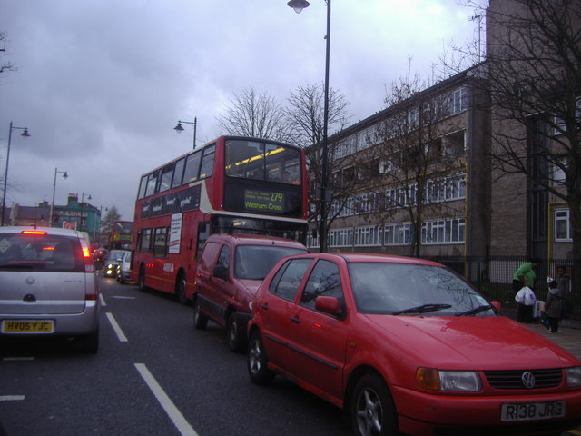 Typical congestion on Tottenham High Road