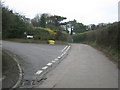 North Downs Way on Whiting Poultry Farm access road