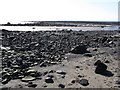 Rock strewn beach near Bay View House