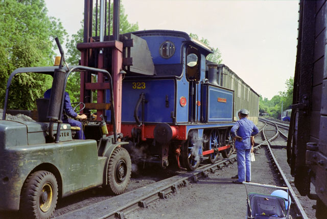 'Bluebell' is coaled at Sheffield Park