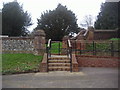 Entrance to Shenleybury churchyard