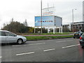 Sign announcing the proximity of  Liverpool John Lennon Airport