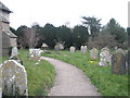 Church of St James the Less, North Lancing: church path