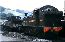 SX7466 : 4555 Warrior on the Dart Valley Railway 1969 by Gordon Spicer