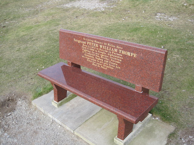 Memorial Bench to Sergeant Peter william Thorpe