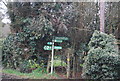 TQ5541 : Wealdway signpost, Speldhurst by N Chadwick
