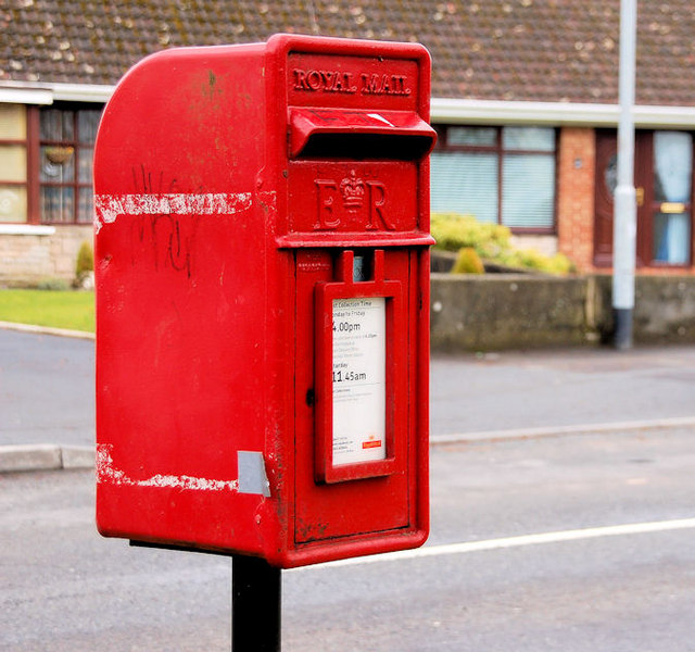 Letter box, Lisburn © Albert Bridge cc-by-sa/2.0 :: Geograph Ireland