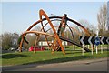 Sculpture, junction of Banbury Road and Trinity Way