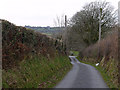 Minor road passing Faenog-isaf farm