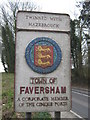 TQ9961 : Faversham Town Sign by David Anstiss