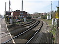 View W from Adelaide Road level crossing, St Denys, Southampton