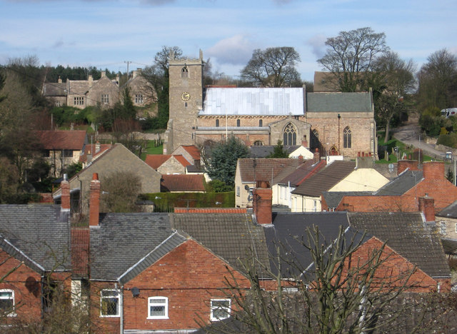 Whitwell - Parish Church from Hillside © Dave Bevis cc-by-sa/2.0 ...