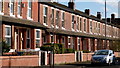 Terrace housing on Playfair Street in Moss Side