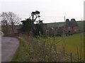 Buildings at Glade Farm seen from the north