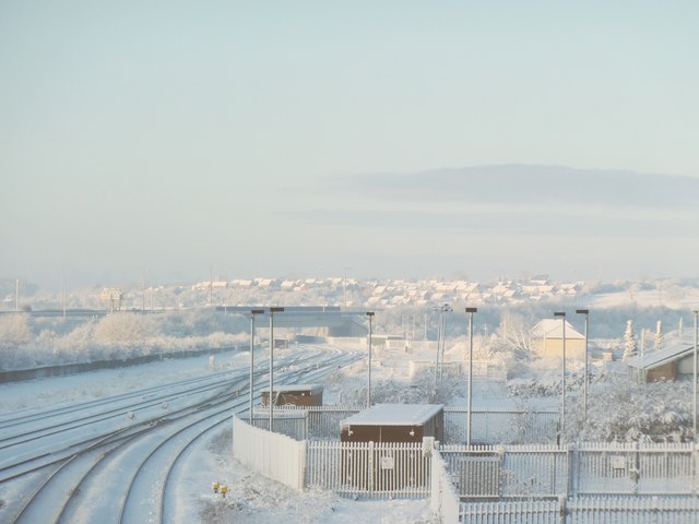 December 2010 heavy snow in Rogiet