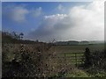 Gate and farmland near Breach Farm