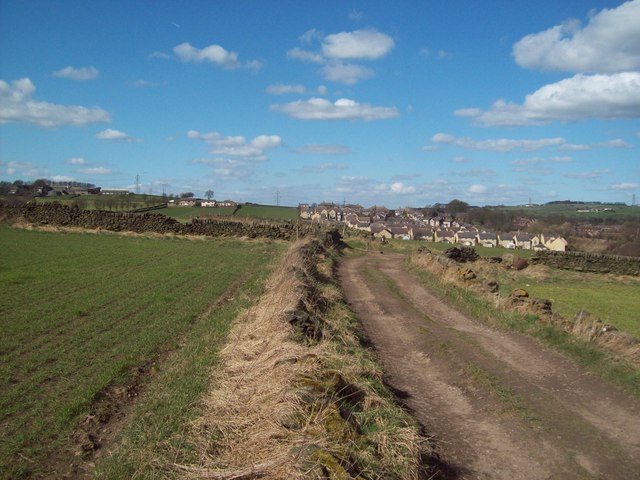 Track and Approaching Footpath Junction at Black Moor