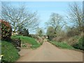 Minor road passing Heazille Cottages