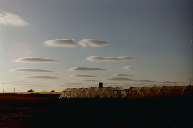 Lenticular clouds over Pinfold