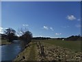 Looking Southwest up the River Teviot, Ashybank