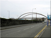 SH2482 : Victoria Road and  the Celtic Gateway Bridge by John S Turner