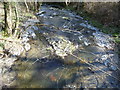 Part of the bed of the Afon Ystrad near Denbigh