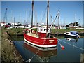 French trawler berthed in Walton Yacht Basin