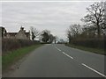 A438 approaching the junction for Bushley Green