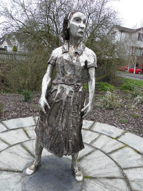 Mill-worker sculpture, Kells