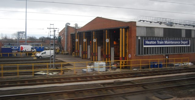 Heaton Train Maintenance Depot by the East Coast Main Line