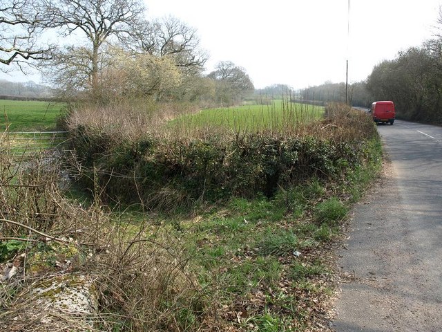 Meadows next to the B3344 close to Bradleyford Corner