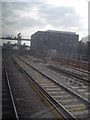 View south along the railway towards Elephant & Castle