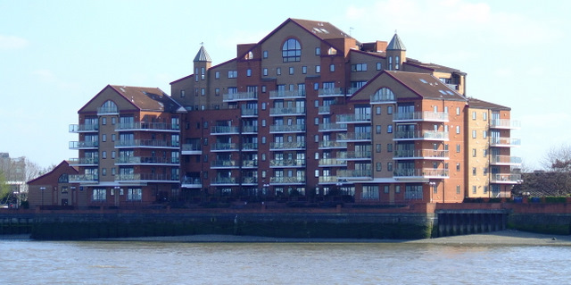 Flats by the Thames