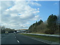 M4 westbound approaching Hendre Road overbridge